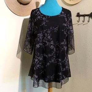 NEW! SESE CODE SHEER 2 LAYER TUNIC